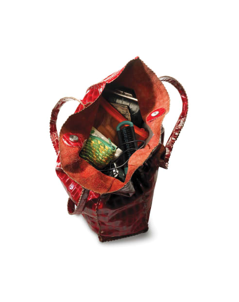 Purse Portraits: Red Skin (Jennifer), 2005