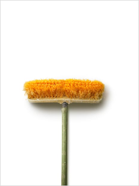 Brooms: Orange Pushbroom, 2007