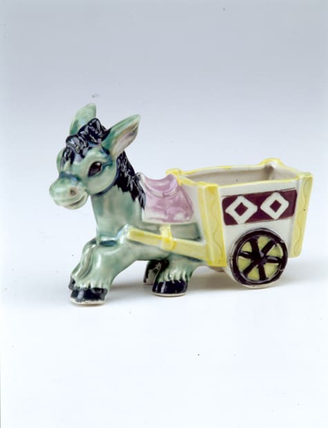 Dust Collections and other Tchotchke: Ceramic Burro, 1995