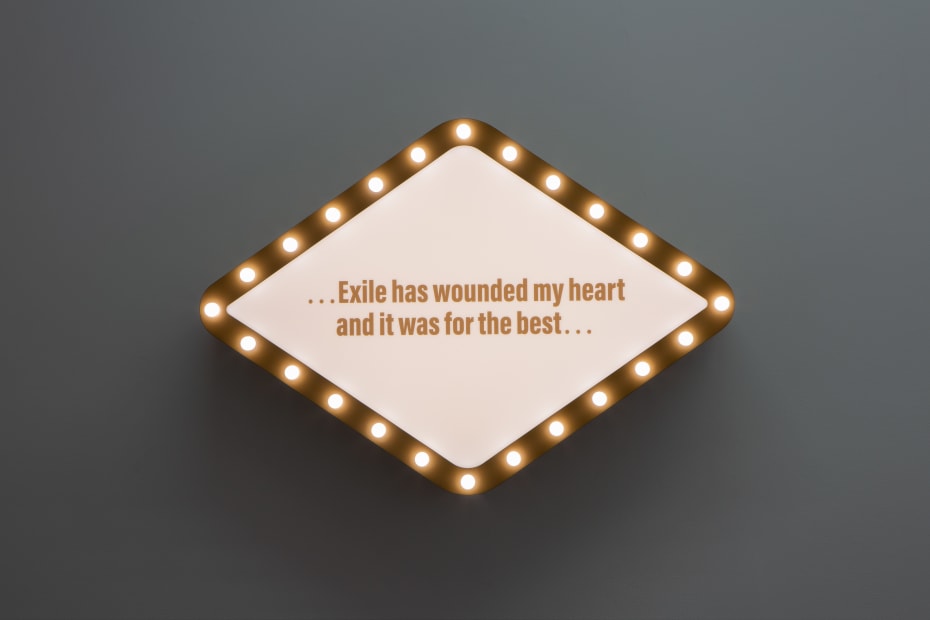 Exile has wounded my heart (Les main libres), 2023