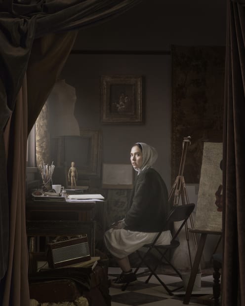 Maisie Broadhead, Artist Sitting (Large), 2020