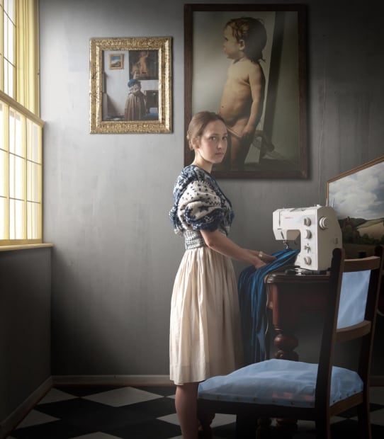 Maisie Broadhead, Standing at a Machine (Miniature), 2011