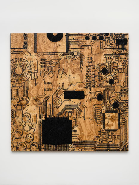Circuit Board with Deliberate Lines #2, 2023