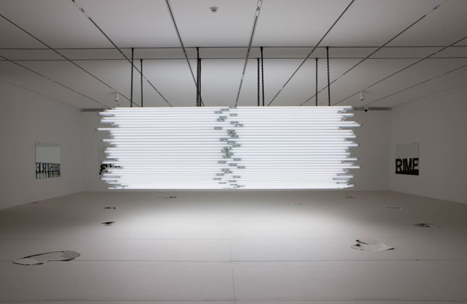 Exhibition view, Focus: Monica Bonvicini–Light Me Black, The Art Institute of Chicago, Chicago, 2009