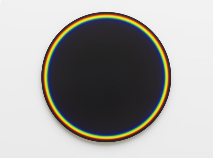 Colour experiment no. 97 (Black with rainbow, 2019), 2020
