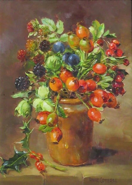 Anne Cotterill, Rosehips, Blackberries, Sloes, Holly, Hawthorn and Cob Nuts