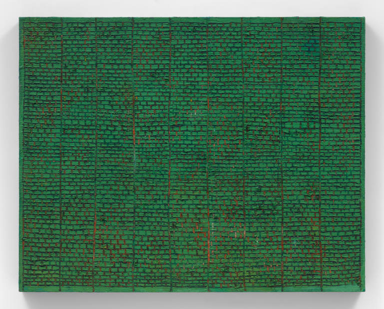 Bricked, 1975 Oil and Dorland's Wax Medium on canvas 30 x 38 x 2 1/4 in (76.2 x 96.5 x 5.7 cm)