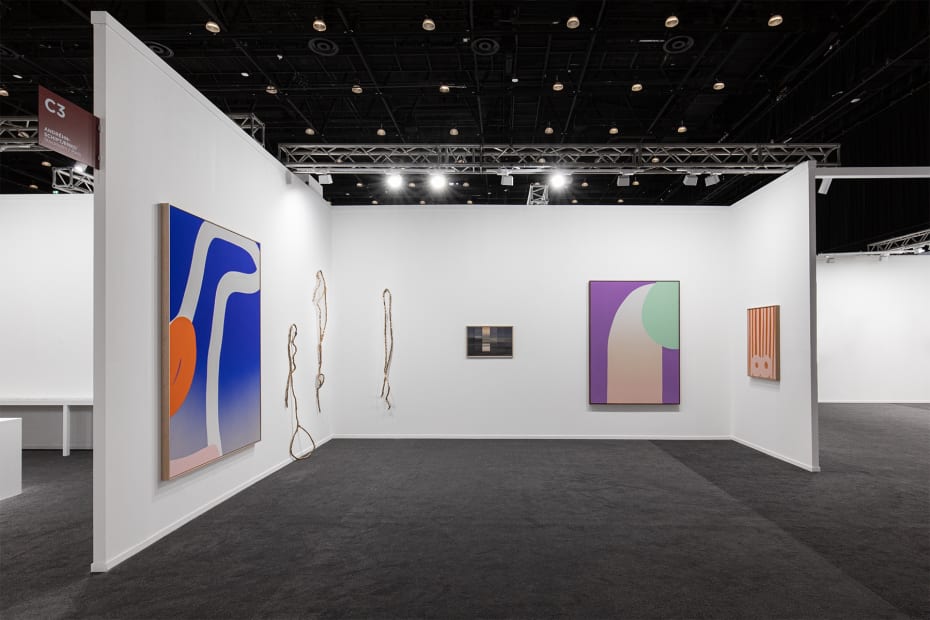 Cornelia Baltes, Sabine Mirlesse, Xavier Veilhan Installation view, Art Dubai, Dubai 2025