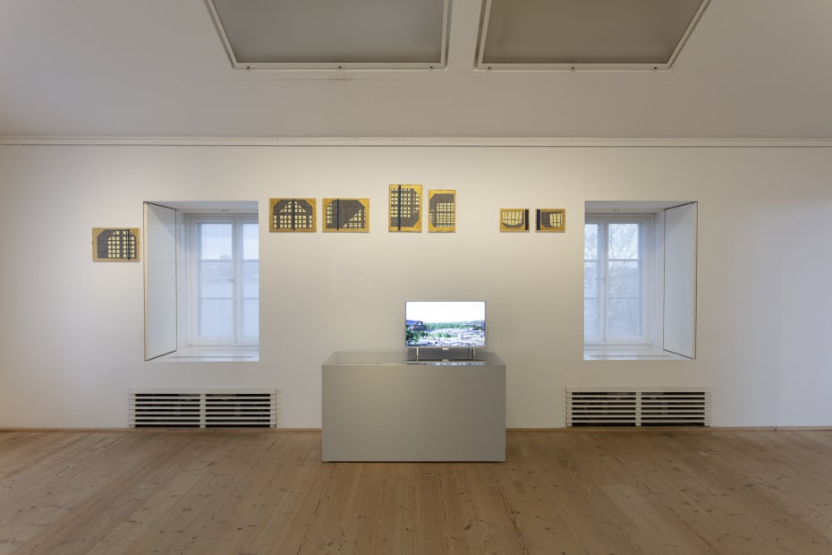 Installation view, "The Sun Picture – Matts Leiderstam, Prince Eugen’s Altar Painting and Move of Kiruna Church", Prins Eugens Waldemarsudde, Stockholm, Sweden 2025.