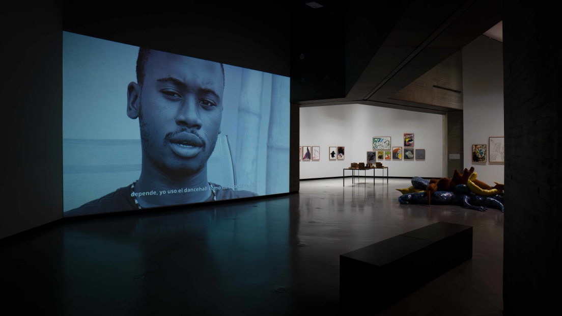 Cecilia Bengolea, Installation view, El ruido que habita, El Centro de Creaci&oacute;n Contempor&aacute;nea de Andaluc&iacute;a, C&oacute;rdoba, Spain, 2025. Courtesy of the Artist and El Centro de Creaci&oacute;n Contempor&aacute;nea de Andaluc&iacute;a &copy; Pablo Ballesteros