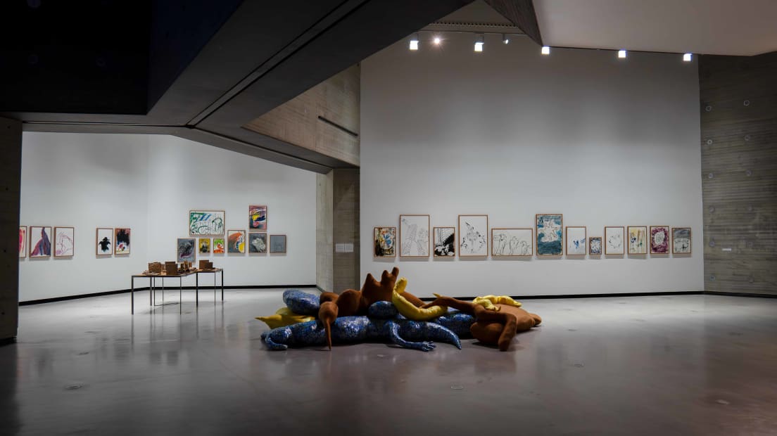 Cecilia Bengolea, Installation view, El ruido que habita, El Centro de Creaci&oacute;n Contempor&aacute;nea de Andaluc&iacute;a, C&oacute;rdoba, Spain, 2025. Courtesy of the Artist and El Centro de Creaci&oacute;n Contempor&aacute;nea de Andaluc&iacute;a &copy; Pablo Ballesteros