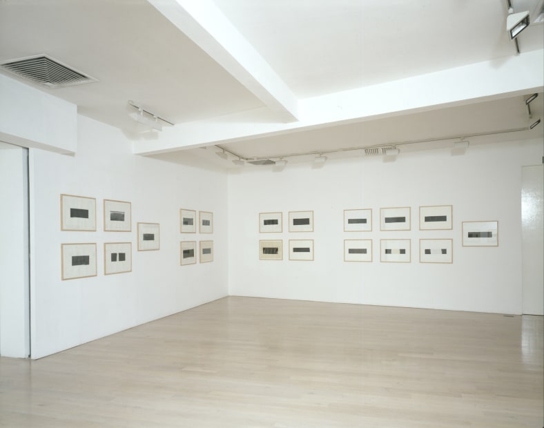 installation sot of the exhibition Alan Green, Monoprints & Paintings @ Annely Juda Fine Art, London