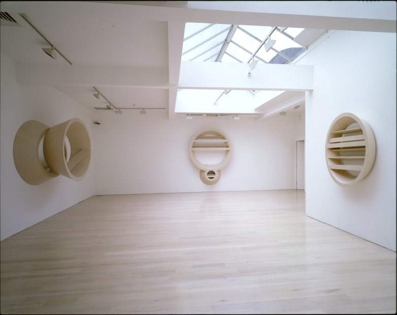 Nigel Hall installation shot Annely Juda Fine Art 2000