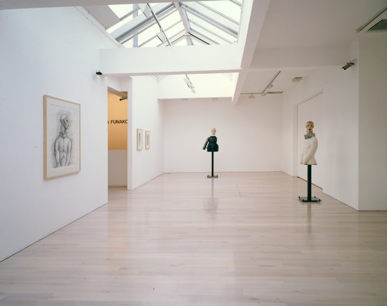 installation view of the Katsura Funakoshi exhibition at Annely Juda Fine Art 1999