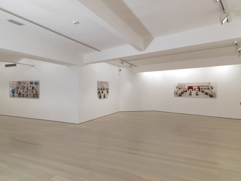 David Hockney installation image @ Annely Juda Fine Art 2018