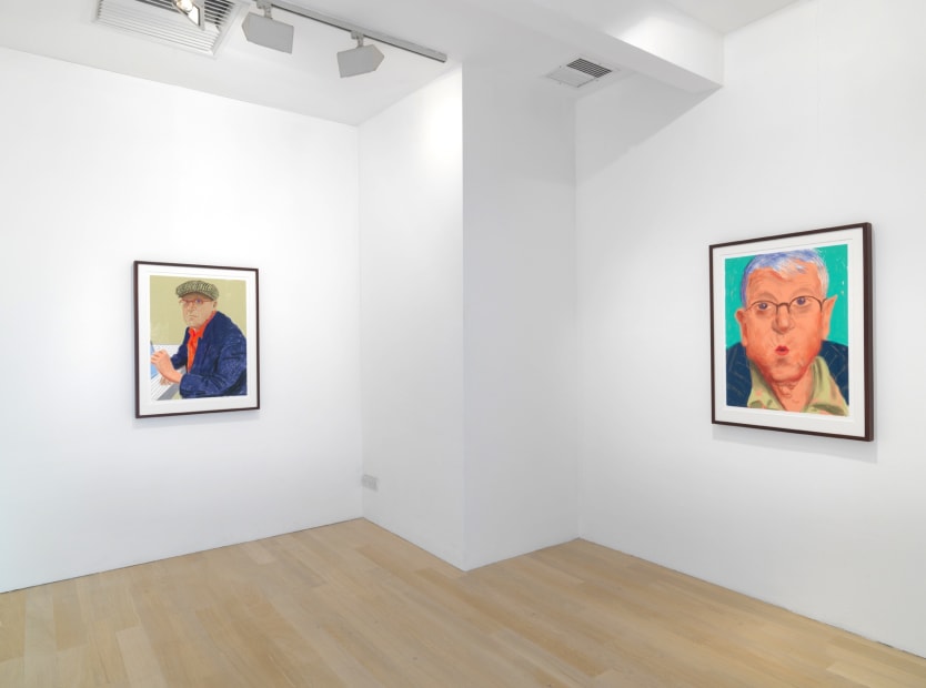 David Hockney installation image @ Annely Juda Fine Art 2018