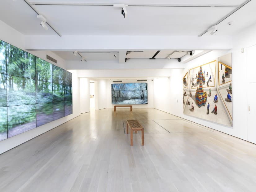 David Hockney installation image @ Annely Juda Fine Art 2020