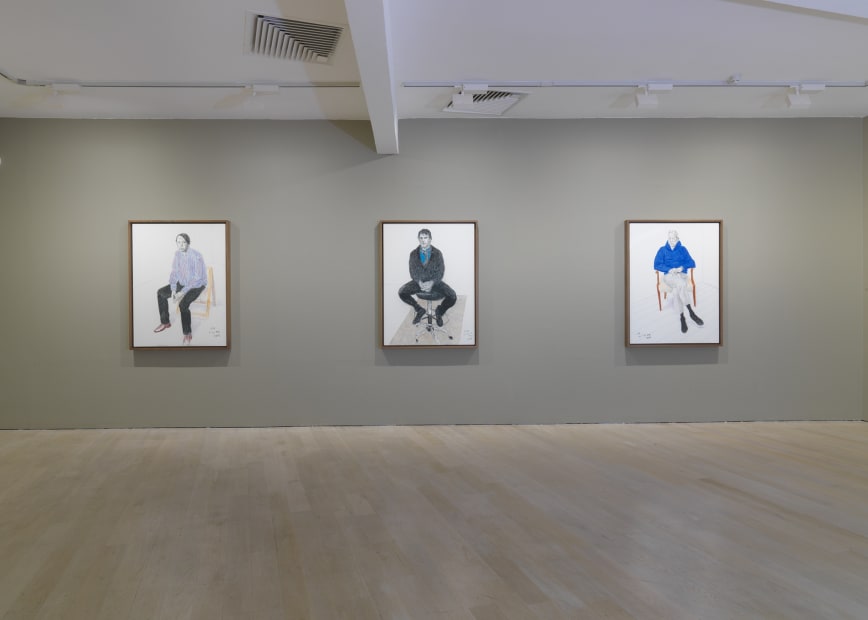 David Hockney installation image @ Annely Juda Fine Art 2020