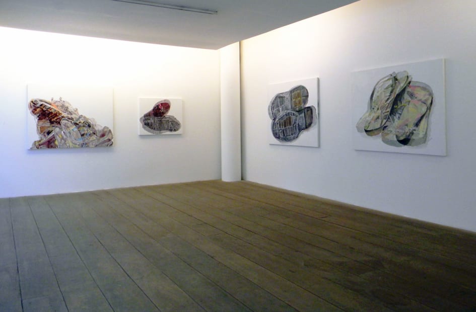 Vista da exposição "Sapatos e Flores", 2017 - Sergio Romagnolo