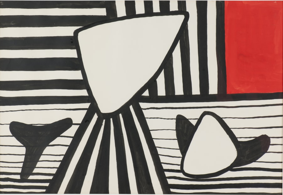 Calder Untitled Striped Forms Circa 1964