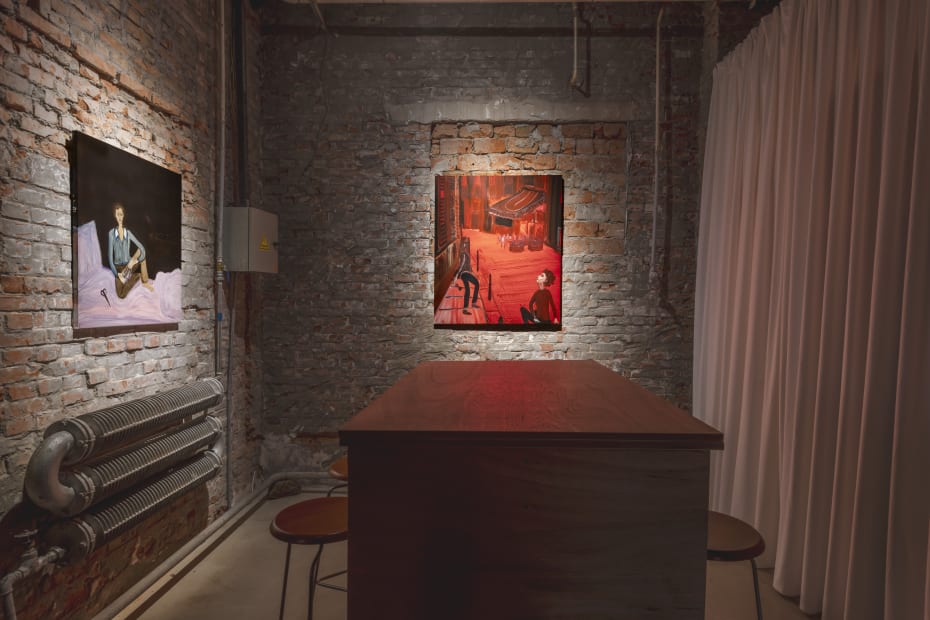 Installation view, 2024, Lea von Wintzingerode, “Our Eyes Felt Like Canyons” at Hua International Beijing, photo by Hao Yang, courtesy of the artist and Hua International.