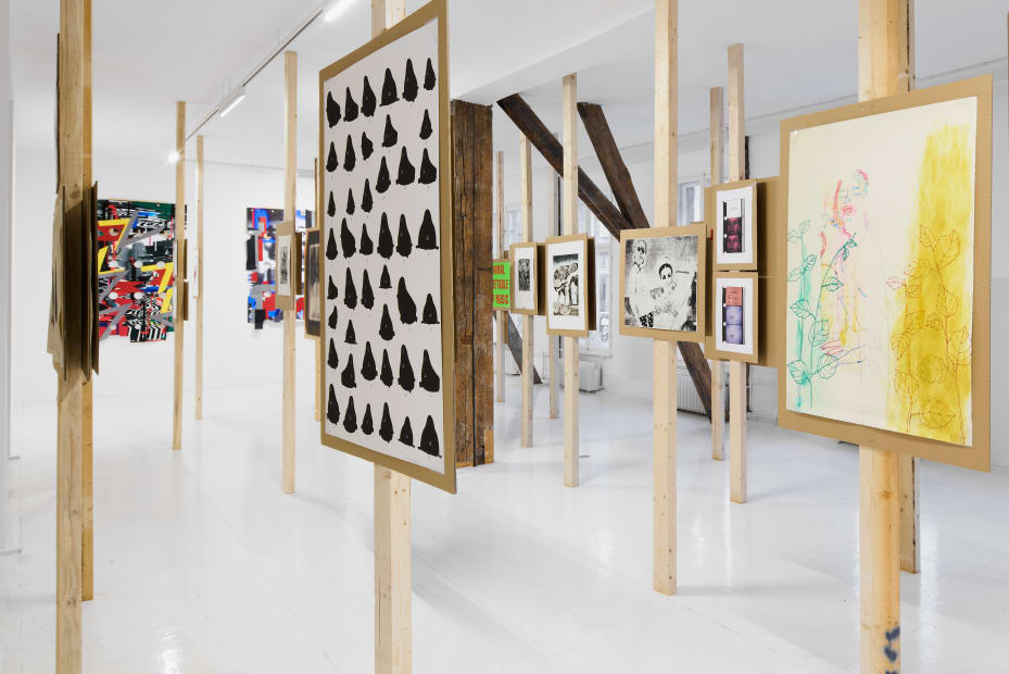 Exhibition View, 2025, Splinters of Angst Derelict, at Hua International Berlin. Photo by Joe Clark, courtesy of the arists and Hua International.