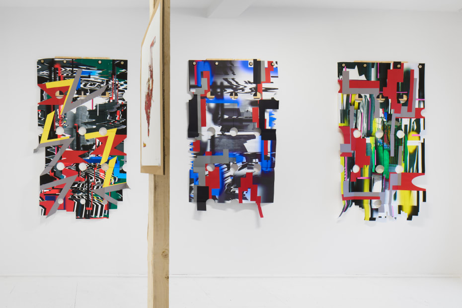 Exhibition View, 2025, Splinters of Angst Derelict, at Hua International Berlin. Photo by Joe Clark, courtesy of the arists and Hua International.