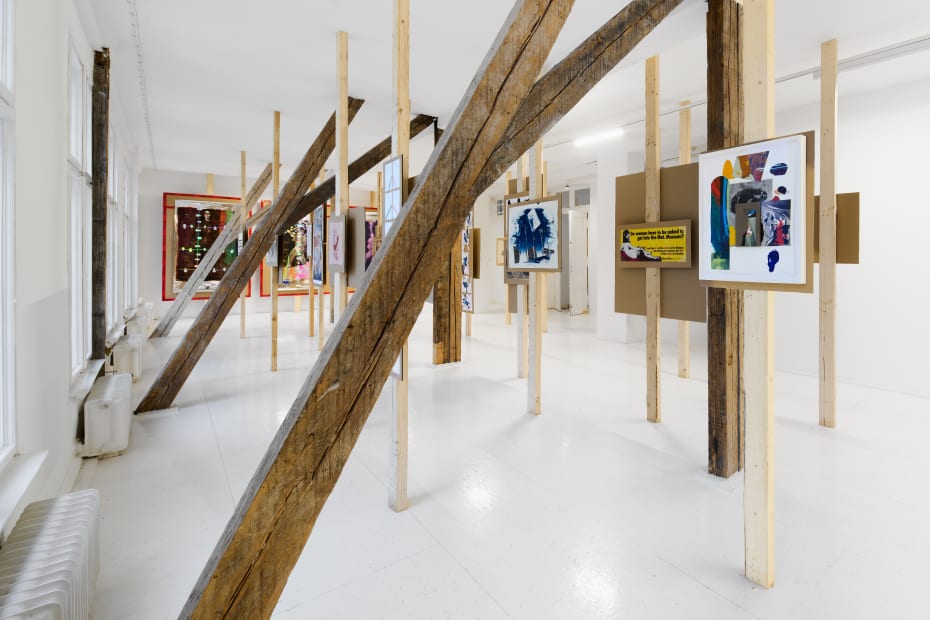 Exhibition View, 2025, Splinters of Angst Derelict, at Hua International Berlin. Photo by Joe Clark, courtesy of the arists and Hua International.
