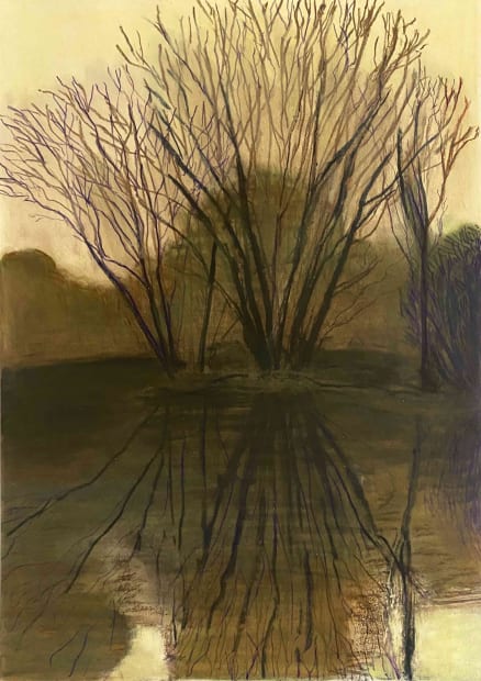 Per Adolfsen, Sunset by the Stream (Winter), 2021