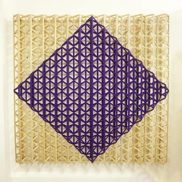 Rasheed Araeen, Jaamni Two (purple two), 2015