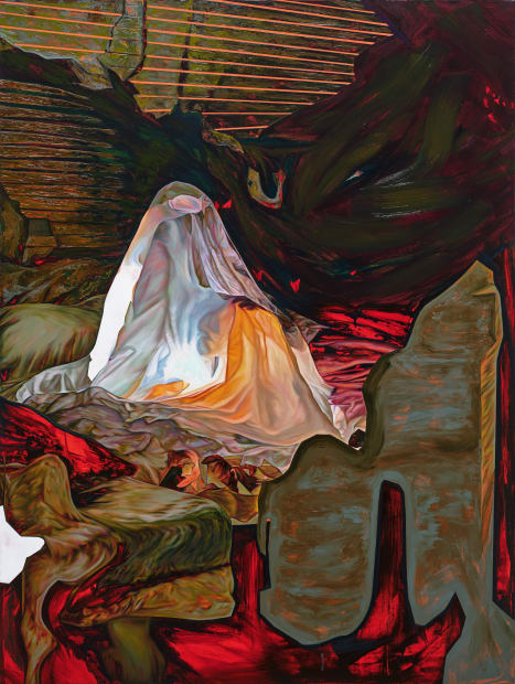Jin Meyerson, SEANCE 5.1, oil on canvas, 130x98cm, 2022