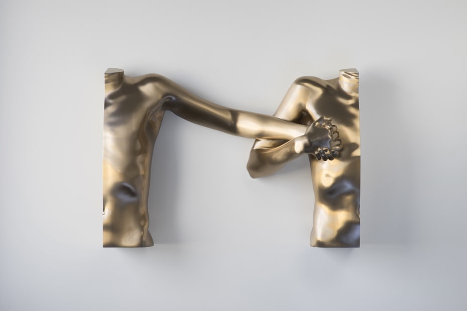 Anders Krisar, Torso 5, bronze (polished patina), 47.5x66.5x21.5cm, 2022