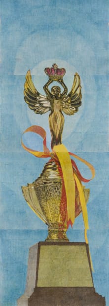 트로피 Trophy, color on paper, 591.6x211cm, 2014