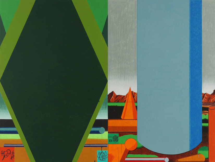 위로 자라는 그림(2-4) Upward(2-4), watercolor on canvas, 150x200cm, 2021