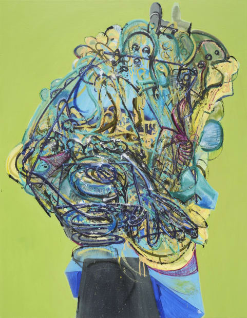 세이카겔 Saycagel, spray paint and oil on canvas ,116.8x91cm ,2024