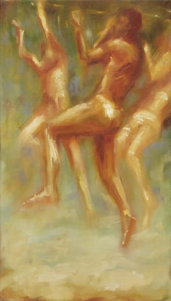 Sophie Ruigrok, Fever, oil on linen, 70 x 40 cm, 2024