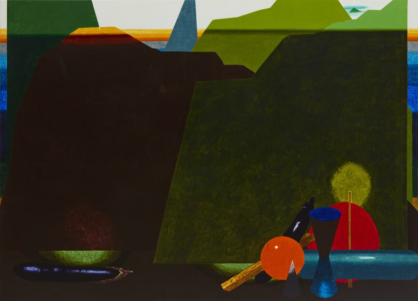 어둠 속 사물들 Objects in the Darkness, watercolor on canvas, 140x180cm, 2020