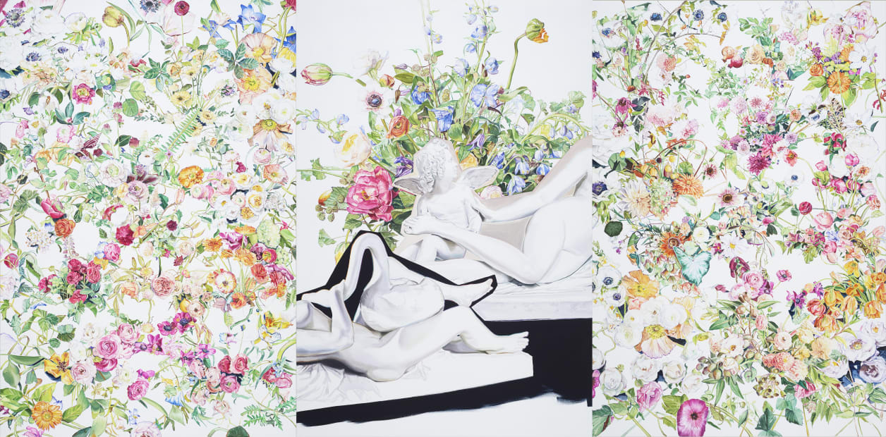 SP13, oil on canvas, 290.9x591cm(3pcs), 2018