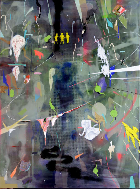 Kauri~Napoleon, Diego, Aramis, mixed media on aluminium, 80x60cm,2017