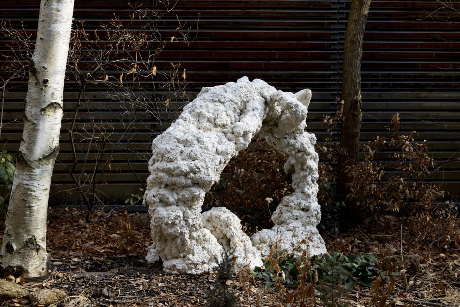 Grotto (in the woods), 우레탄폼, 굴껍질로 만든 레진 polyurethane foam, mika oceans, 94×53×120cm, 2024