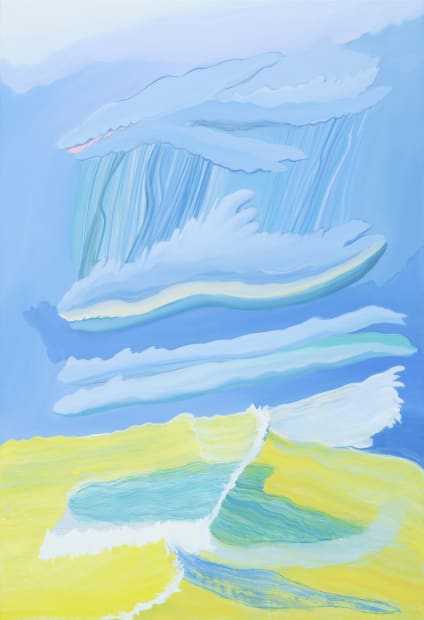 Fake shower, oil on canvas, 116.8 x 80.3 cm, 2025