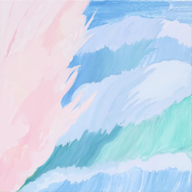 The pink, oil on canvas, 45.5 x 45.5 cm, 2025