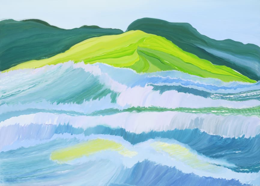 Yellow shadow, oil on canvas, 72.7 x 90.9 cm, 2025