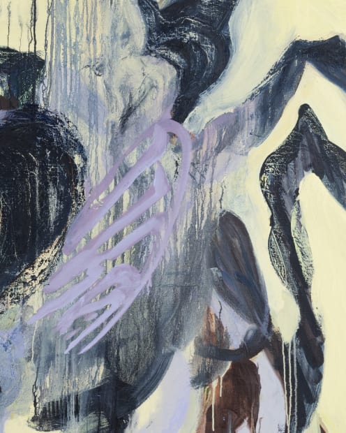 Detail, Flesh, 2024, oil on linen, 140 x 107 cm | 55 x 42 in