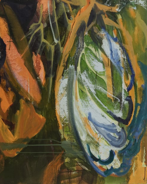 Detail, Flesh, 2024, oil on linen, 140 x 107 cm | 55 x 42 in