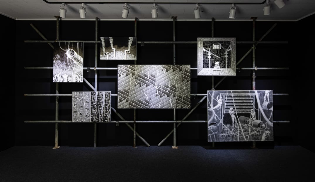 Installation view: A Carved Space, LeeEungNo Museum M2 Project Room, 2020