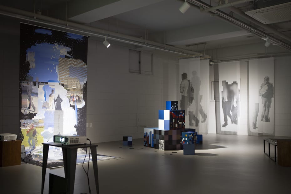 Installation view: In Visible – In Tangible City, WRM Space, 2021