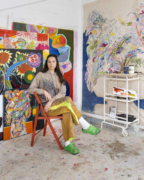 Ksenia Dermenzhi in studio