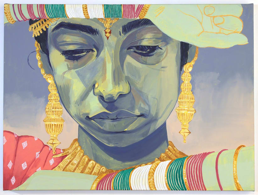 NADIA WAHEED, Painting Of The Artist As Sridevi, 2018