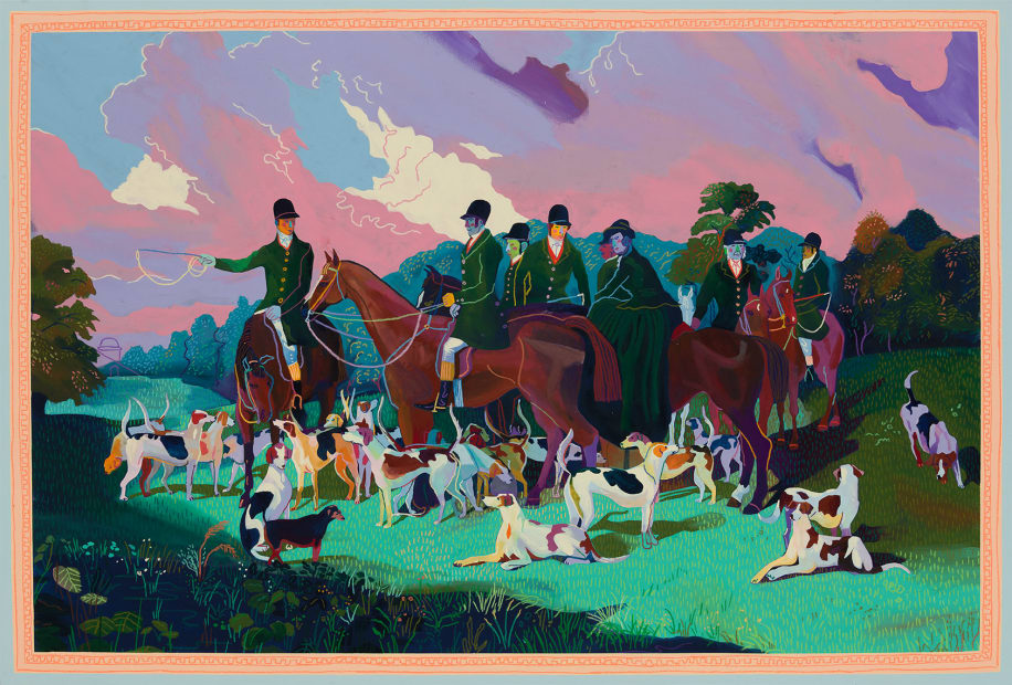ANDY DIXON, Fox Hunting Painting, 2018